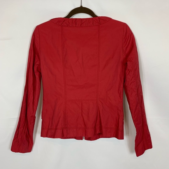 Elie Tahari Zip Up Collarless Blazer Career Jacket - Picture 3 of 8